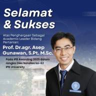 Prof Asep, Akademic Leader Bidang Pertanian