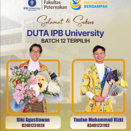 Selamat dan Sukses kepada Duta IPB University Batch 12 Terpilih